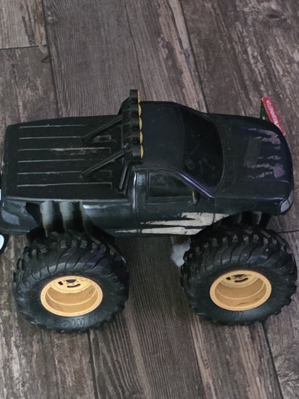 Black Monster Truck Toy with Yellow Wheels - Kids Toy